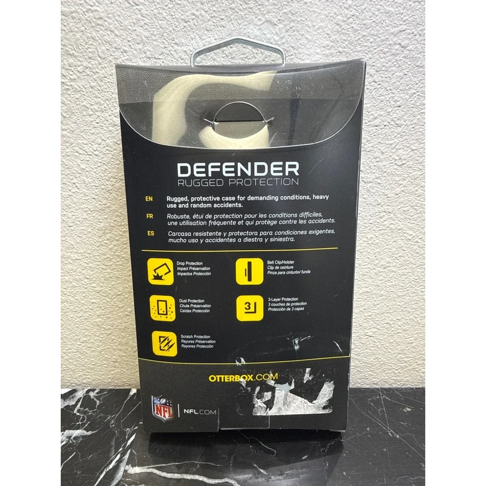 OtterBox Defender Series Case‎ for Apple iPhone 5 5s Neon Green Black NFL Rugged